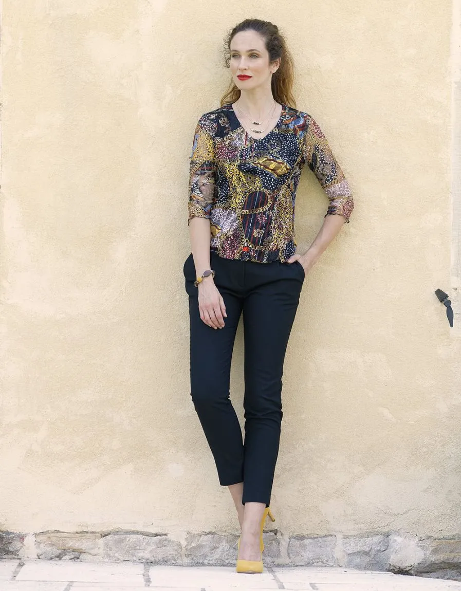 T-shirt résille noir - T-Shirts