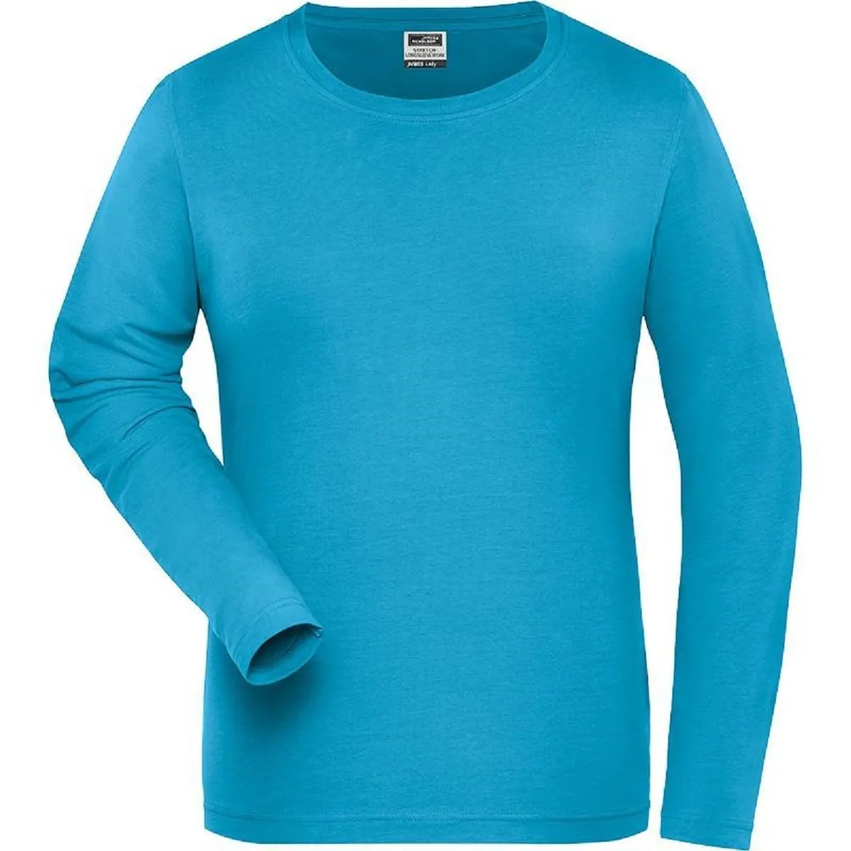 T-shirt workwear BIO manches longues - Femme - JN1803 - bleu turquoise 