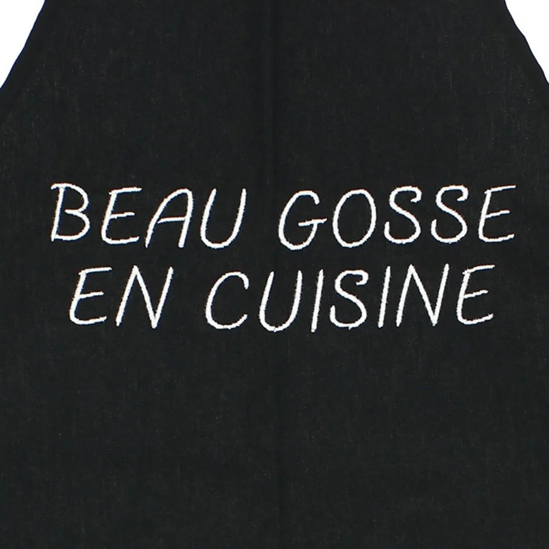 Tablier de cuisine Beau Gosse En Cuisine Noir.