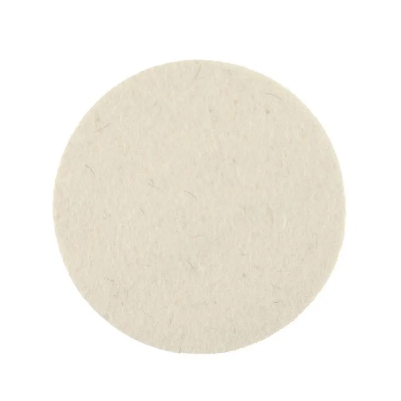 Tampon feutre de polissage Mirka 125x6mm blanc, 2/unité
