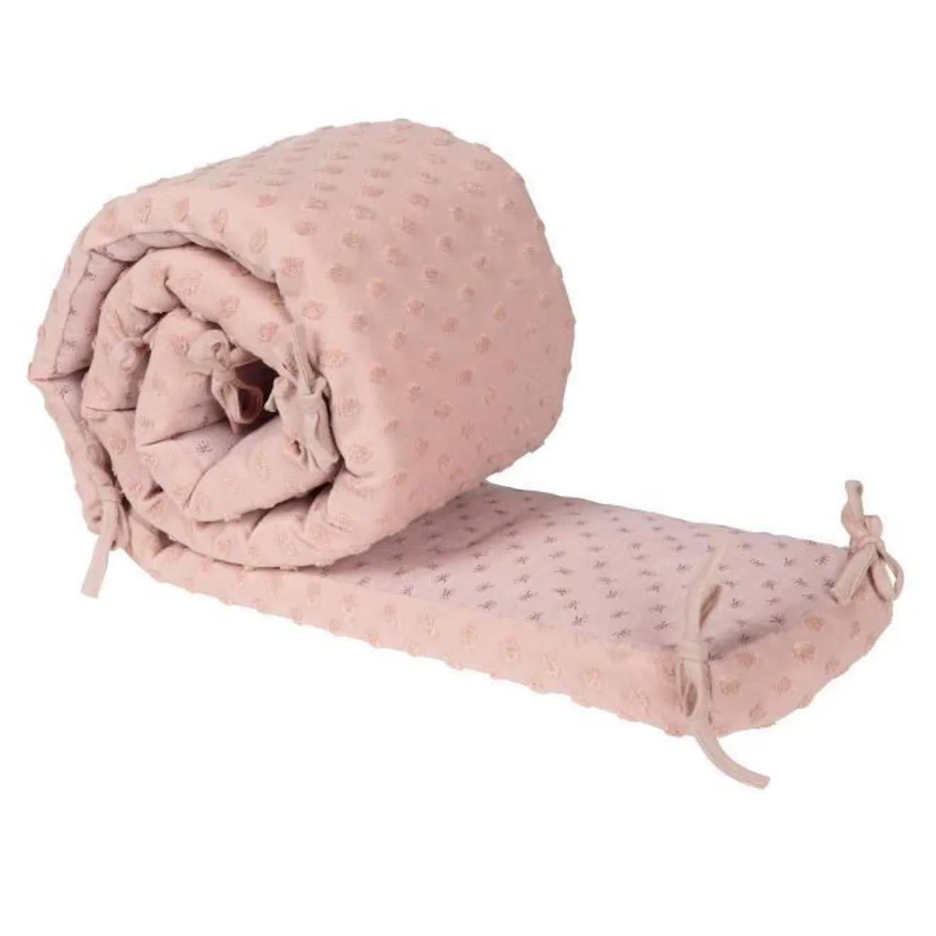 Tour de Lit Bébé ROBA Lil Planet Certifié GOTS - 170x16 cm - Rose rose - Roba